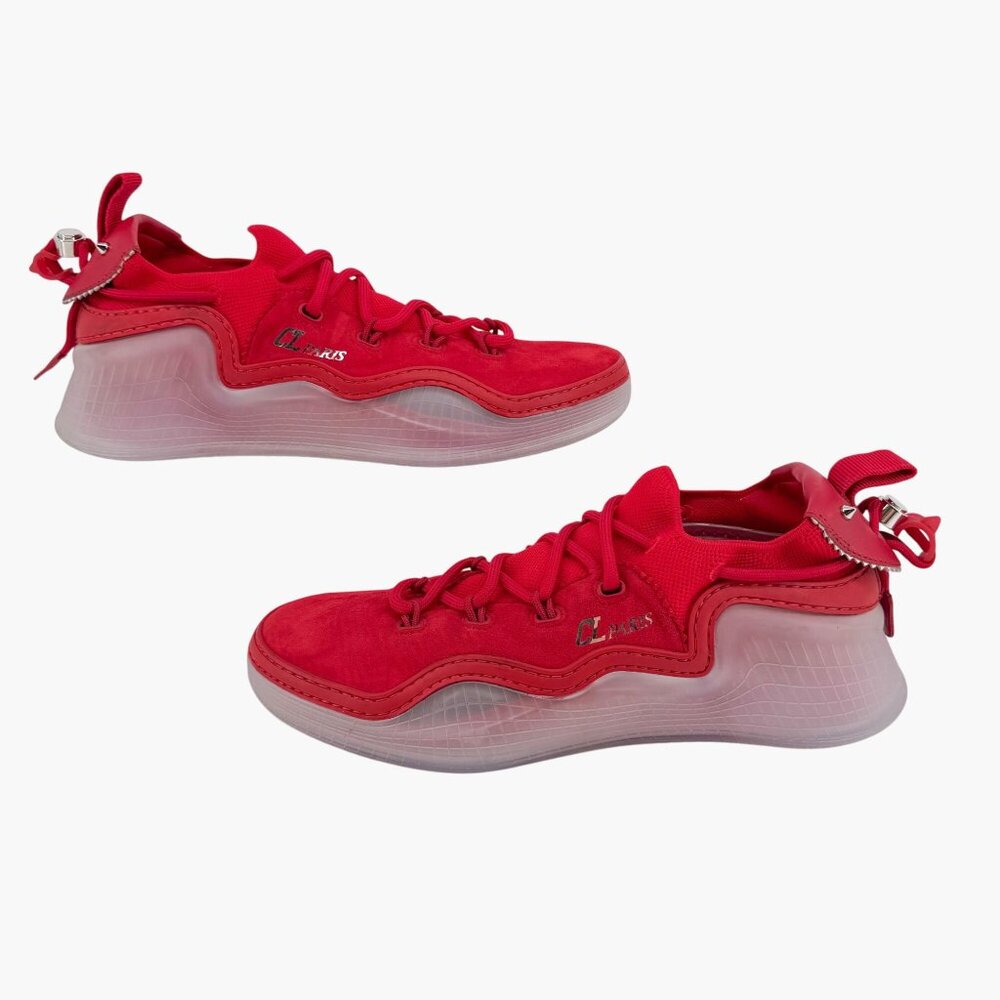 Christian Louboutin Arpoador Red Drawstring Sock … - image 7